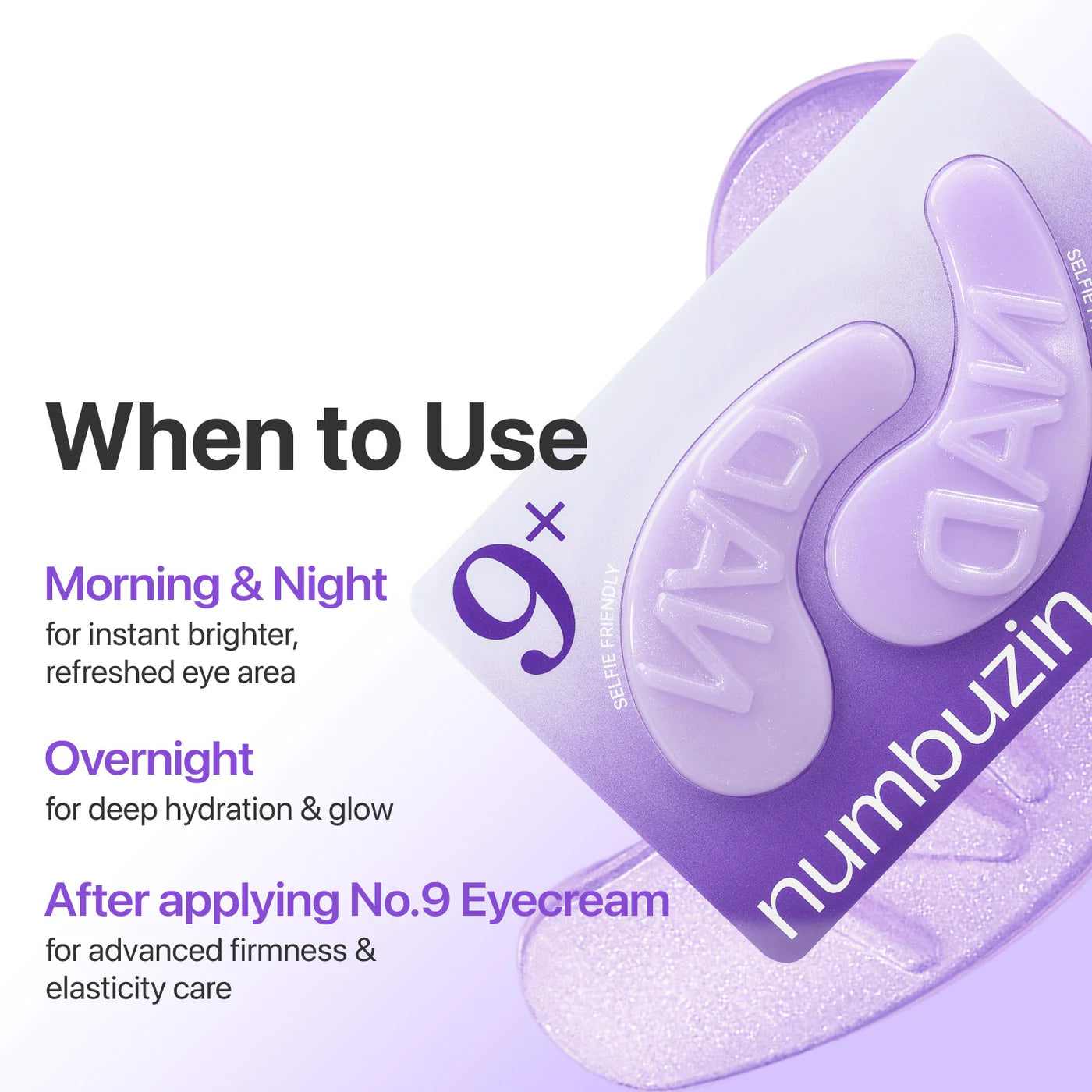 No.9+ NAD+ Collagen Under Eye Patches