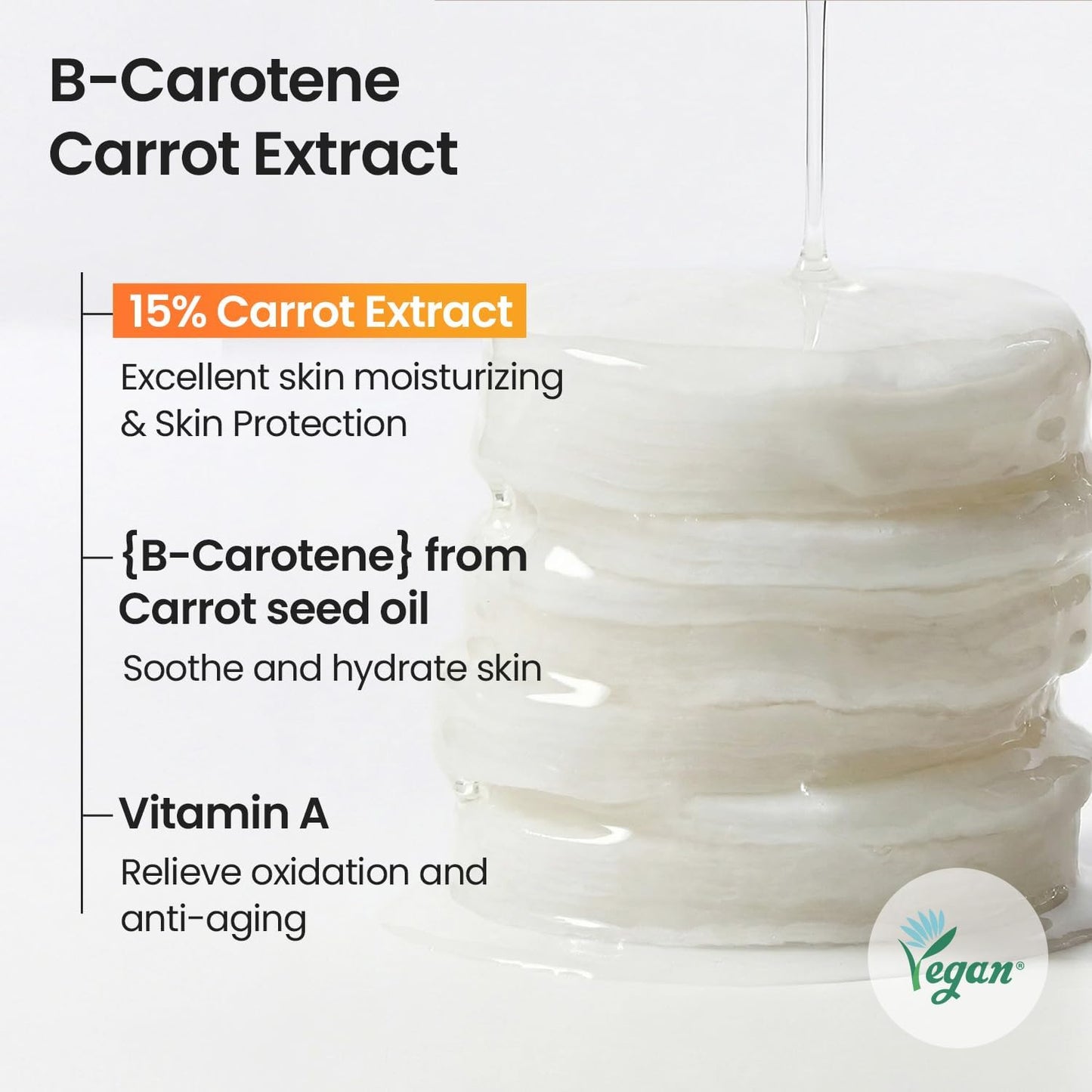 Carrot Carotene Calming Water Pad, 60 pads
