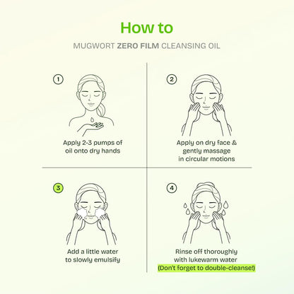 Mugwort Zero Film Cleansing Oil