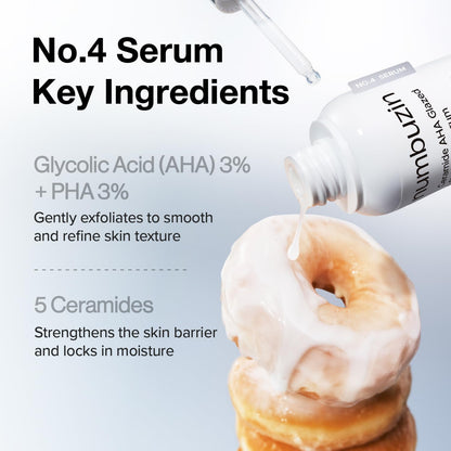 No. 4 Ceramide AHA Glazed Skin Prep Serum