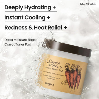 Carrot Carotene Calming Water Pad, 60 pads