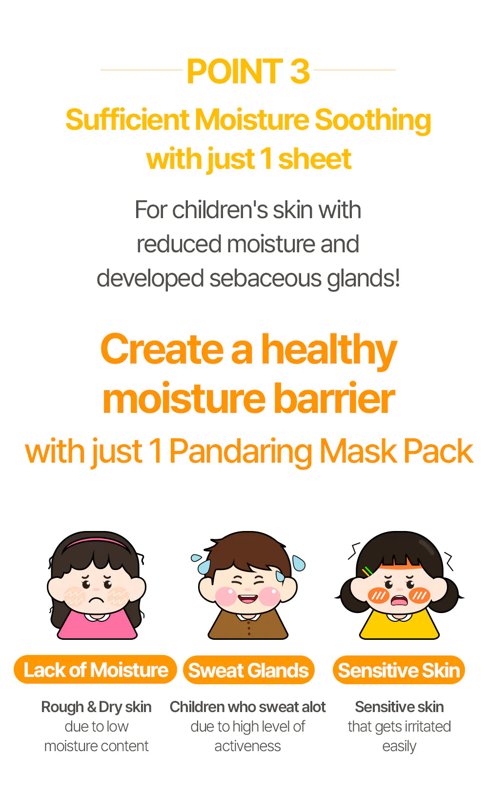 Kids Panda Face Mask, set of 5