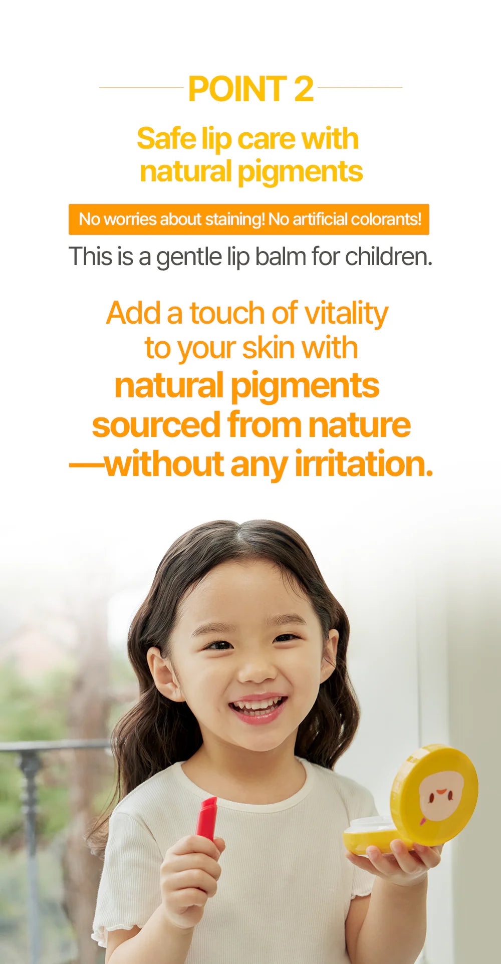 Kids Colour Lip Balm in Red