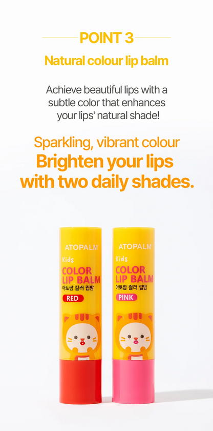 Kids Colour Lip Balm in Red