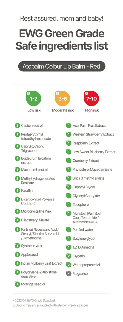 Kids Colour Lip Balm in Red