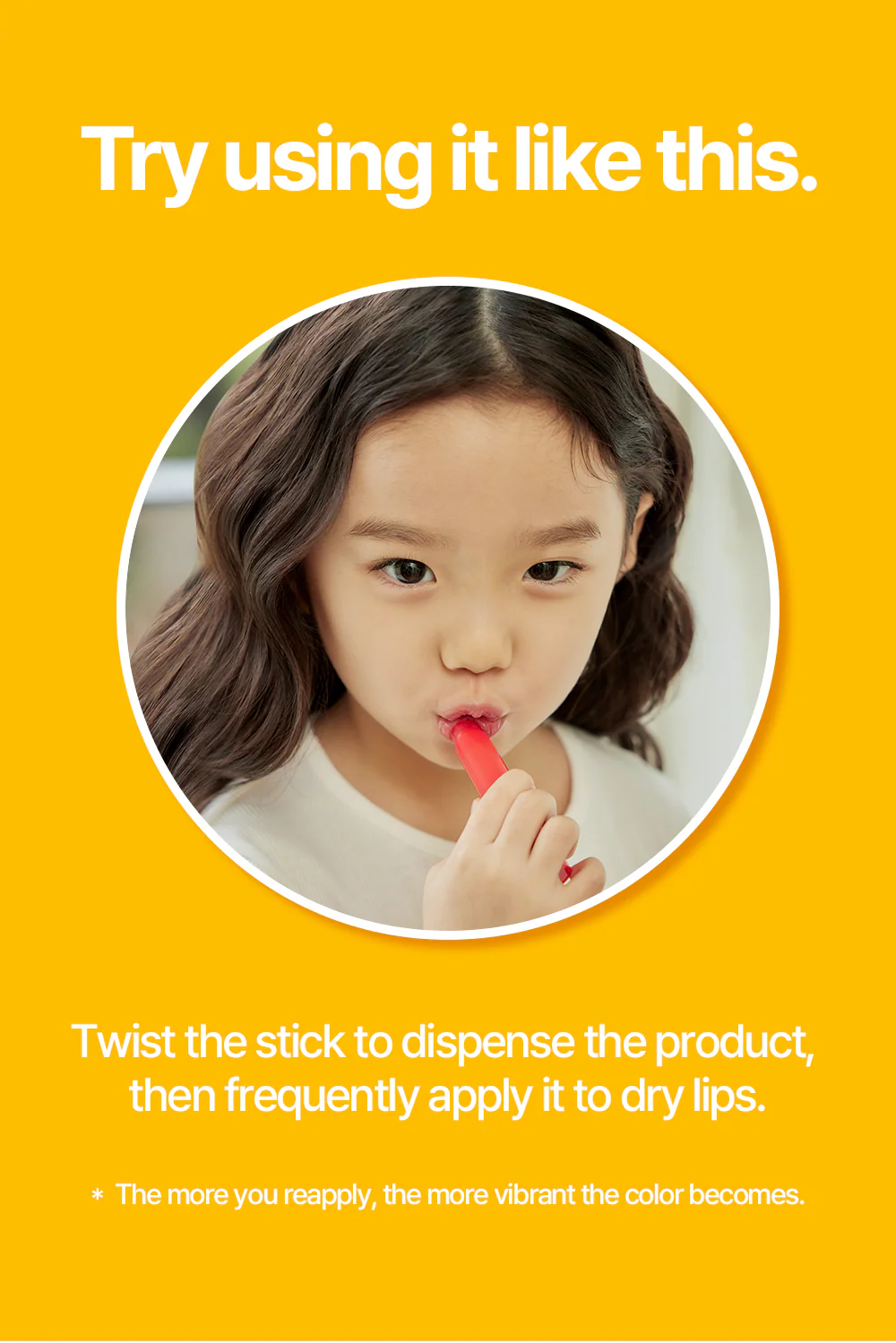 Kids Colour Lip Balm in Red