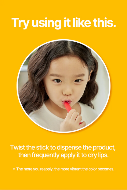 Kids Colour Lip Balm in Red