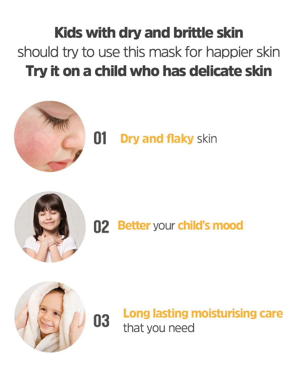 Kids Panda Face Mask, set of 5