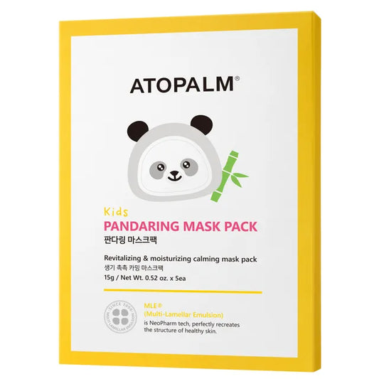 Kids Panda Face Mask, set of 5