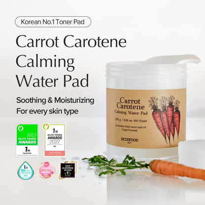Carrot Carotene Calming Water Pad, 60 pads