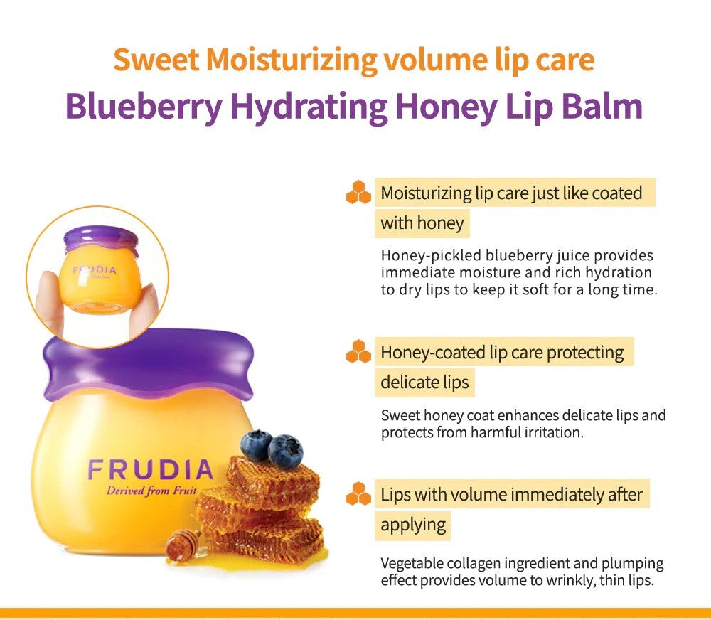 Blueberry Hydrating Honey Lip Balm